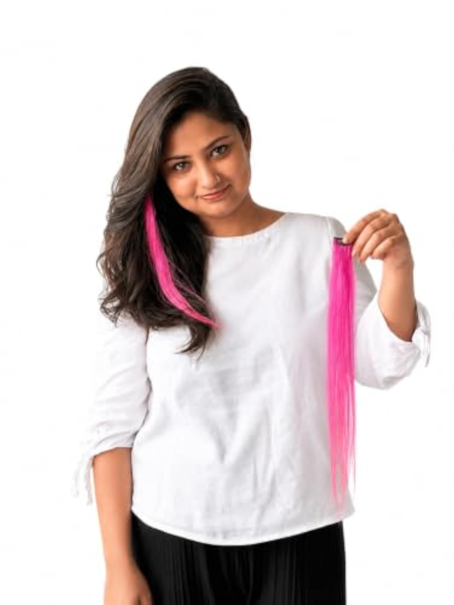 12 Inch One Clip Highlight Extensions for Women, Instant Highlights